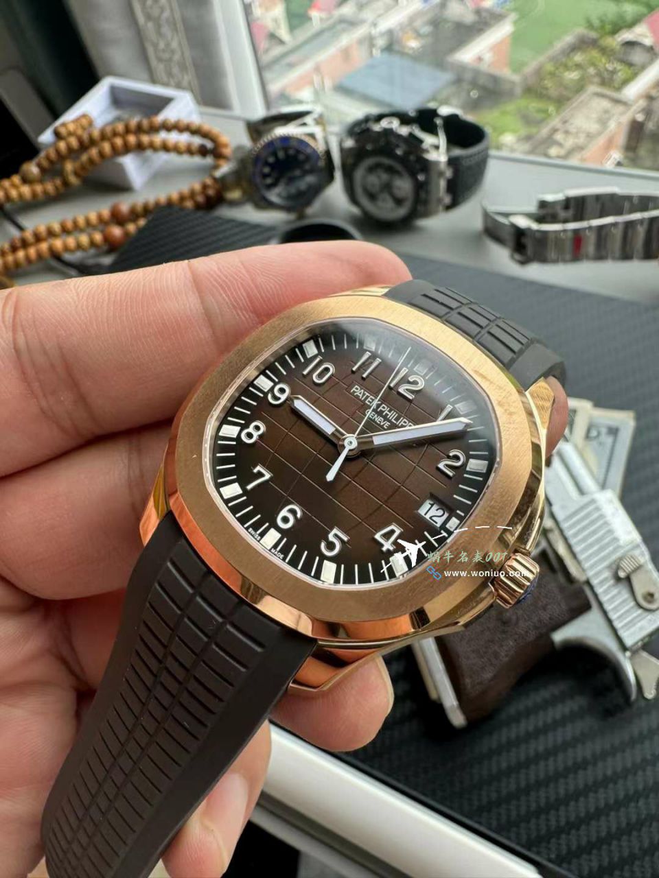  Video analysis 3K PATEK PHILIPPE AQUANAUT一比一复刻高仿金手雷5167R-001 wrist watch  / BD398