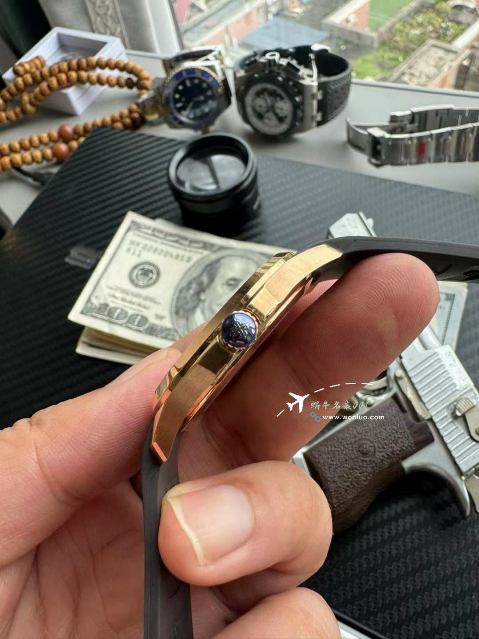  Video analysis 3K PATEK PHILIPPE AQUANAUT一比一复刻高仿金手雷5167R-001 wrist watch  / BD398