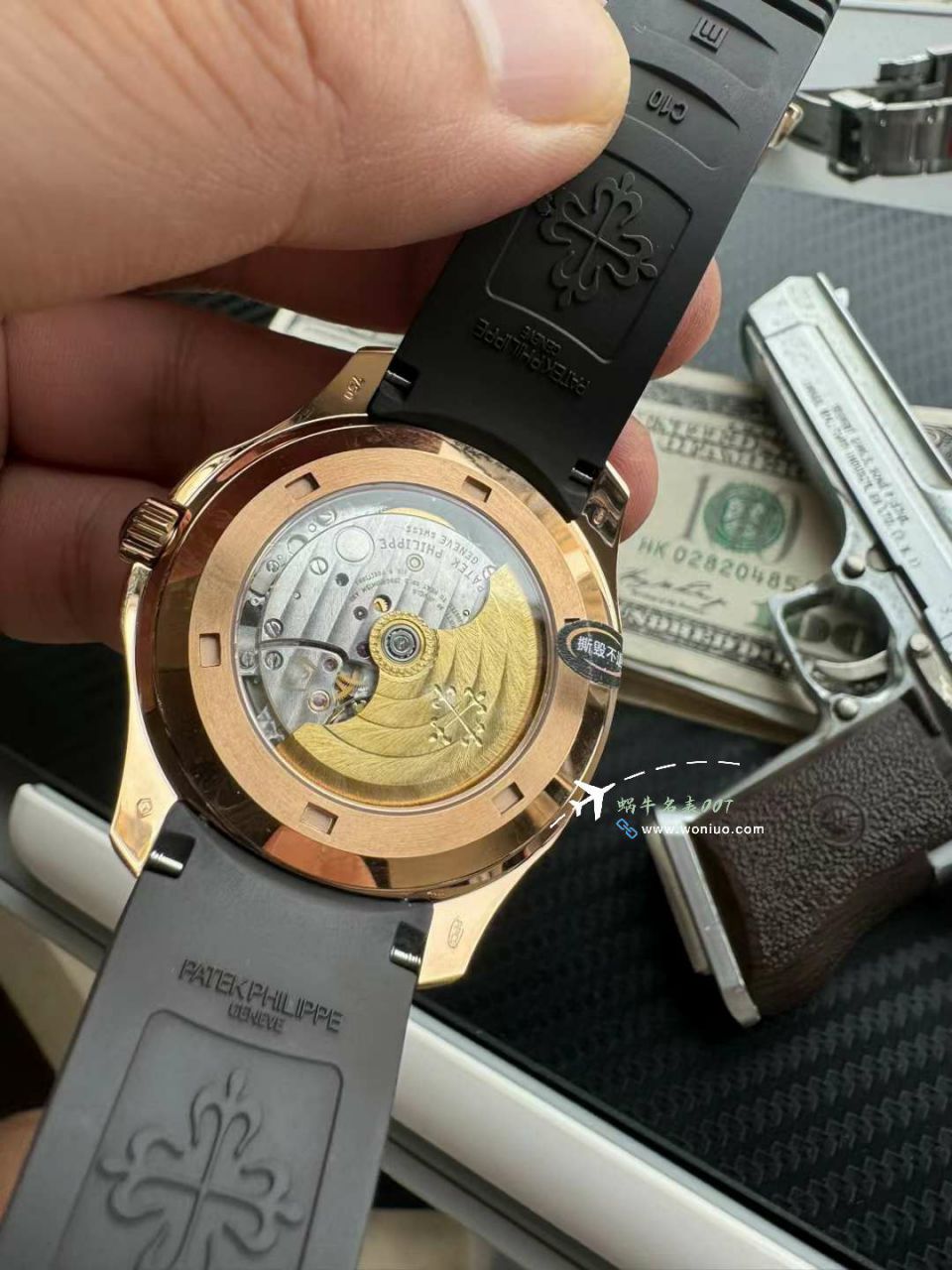  Video analysis 3K PATEK PHILIPPE AQUANAUT一比一复刻高仿金手雷5167R-001 wrist watch  / BD398