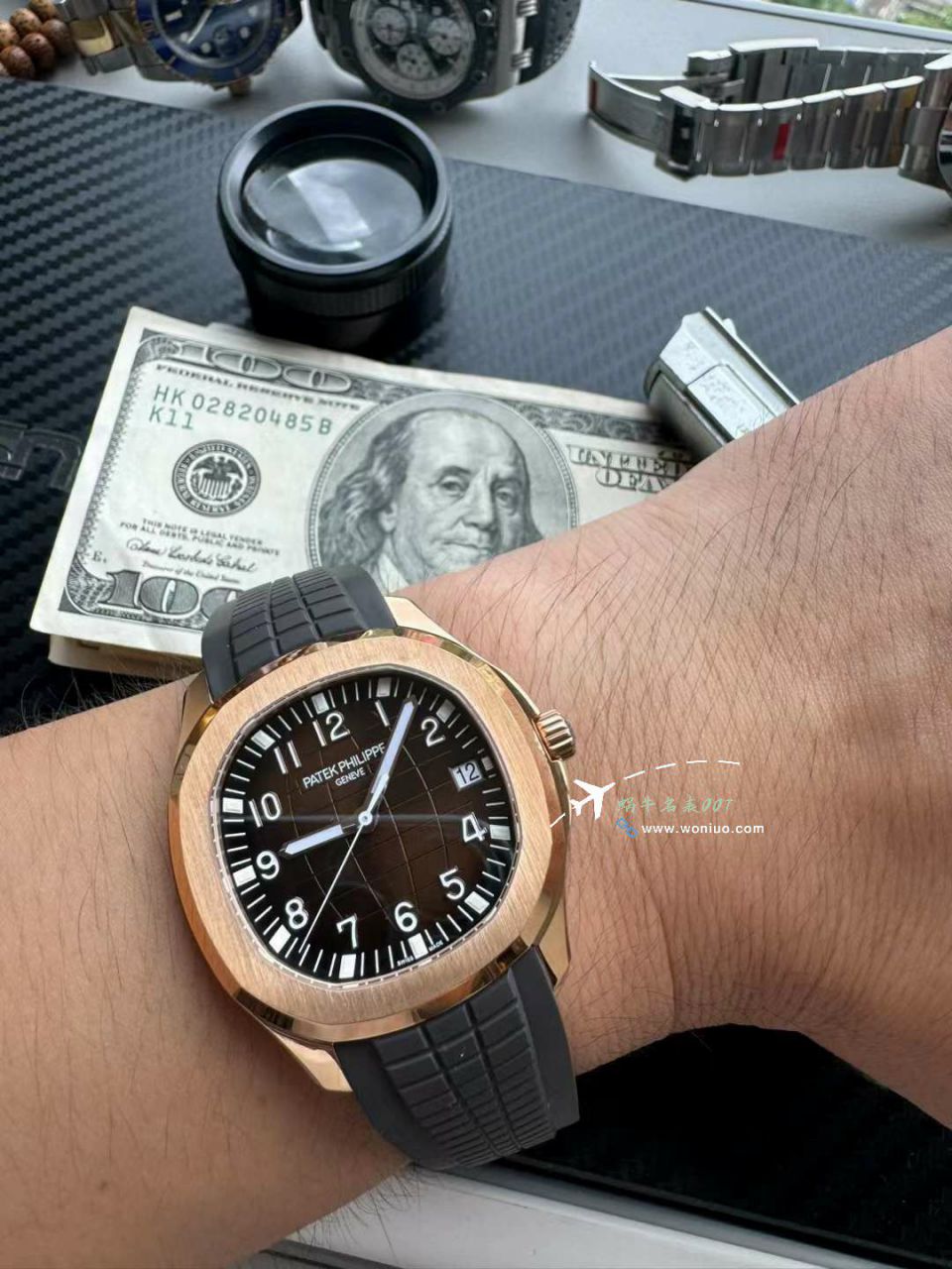  Video analysis 3K PATEK PHILIPPE AQUANAUT一比一复刻高仿金手雷5167R-001 wrist watch  / BD398