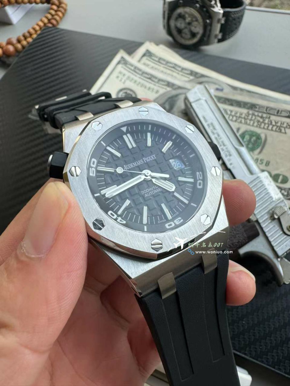  Video analysis Audemars Piguet  Royal Oak Offshore APS Factory 一体机超A高仿复刻手表15710ST.OO.A002CA.01 wrist watch  / AP280