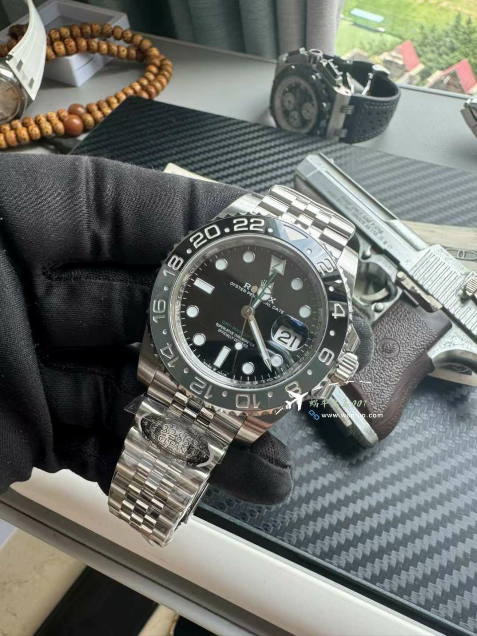  Video analysis clean Rolex  GMT MASTER II一比一高仿复刻新款皮蛋圈m126710grnr-0003 wrist watch  / R866