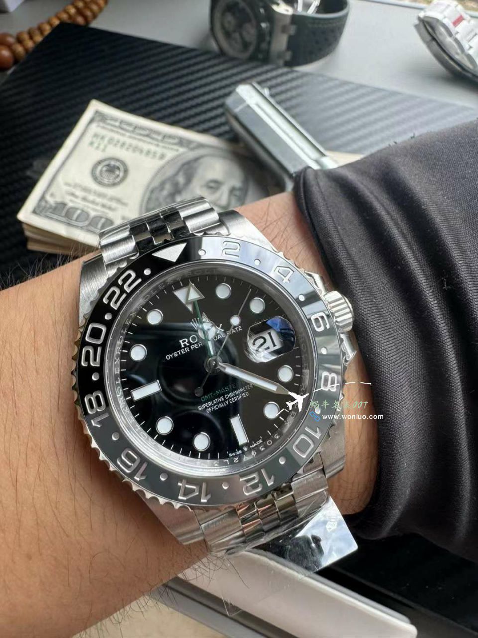  Video analysis clean Rolex  GMT MASTER II一比一高仿复刻新款皮蛋圈m126710grnr-0003 wrist watch  / R866