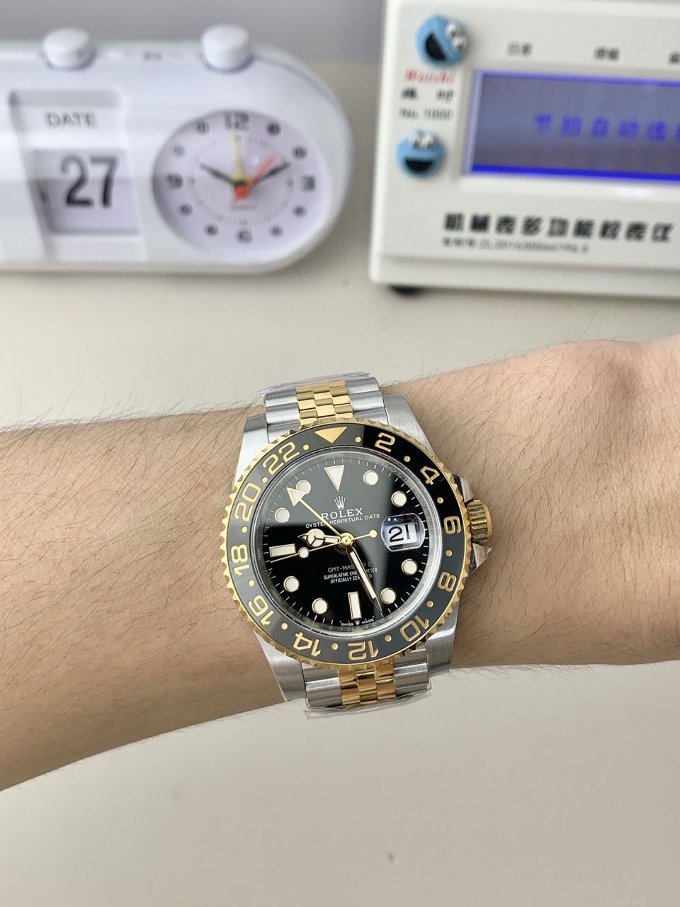  Video analysis clean Rolex  GMT MASTER II一比一高仿复刻新款皮蛋圈m126710grnr-0003 wrist watch  / R866