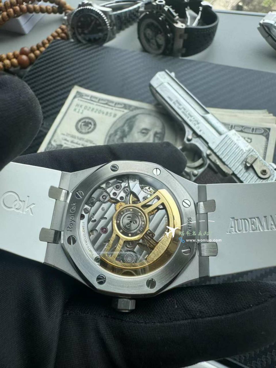  Video analysis APSAudemars Piguet 皇家橡树超A高仿复刻一体机15500ST.OO.1220ST.04橡胶 watchband   / AP279