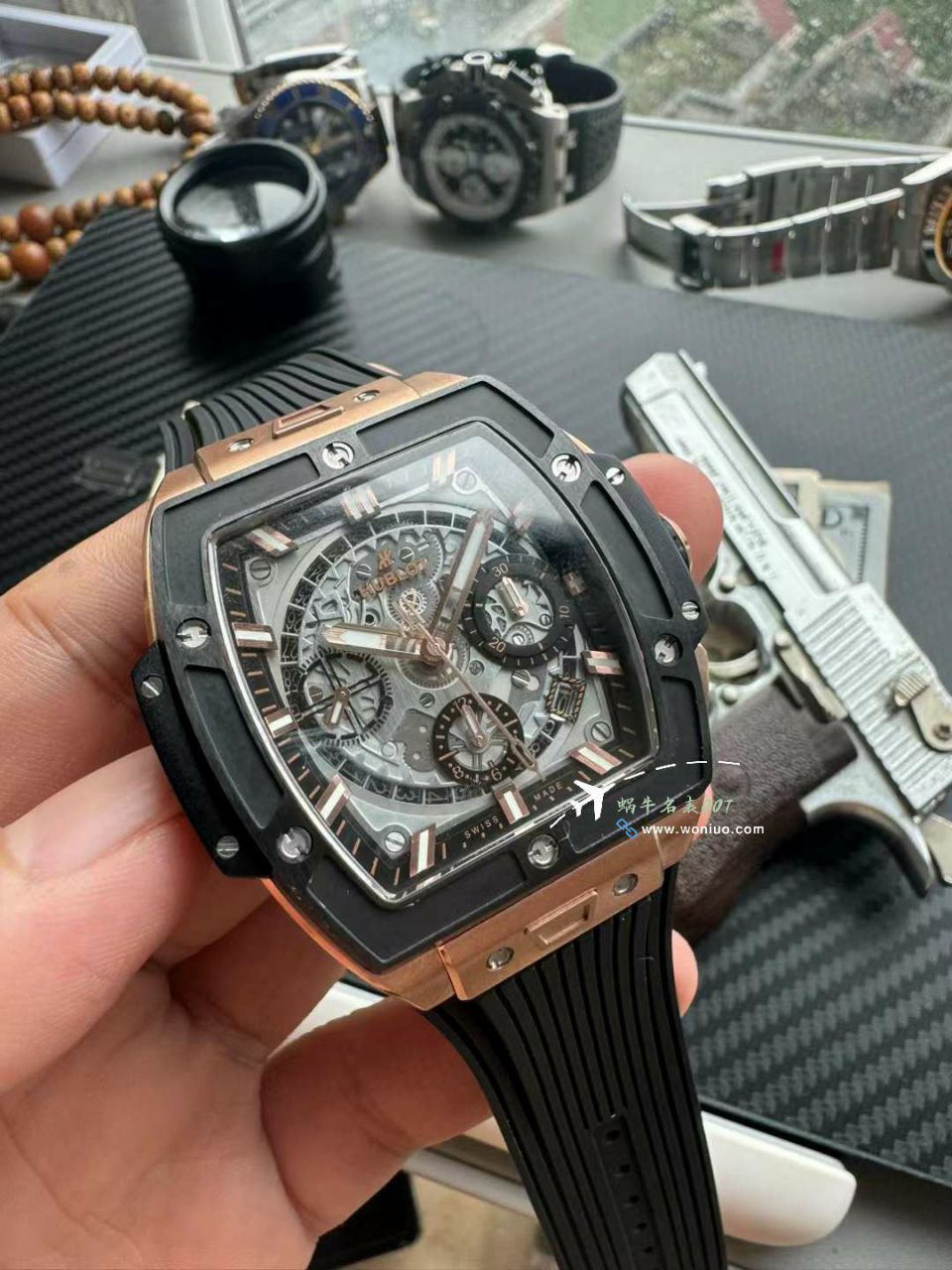  Video analysis BBF hublot BIG BANG灵魂 top 复刻高仿642.OM.0180.RX，642.NL.7170.RX wrist watch  / YB135