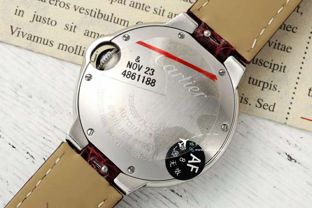 AF蜕变归来 Cartier  33mm蓝气球系列 wrist watch  / K351