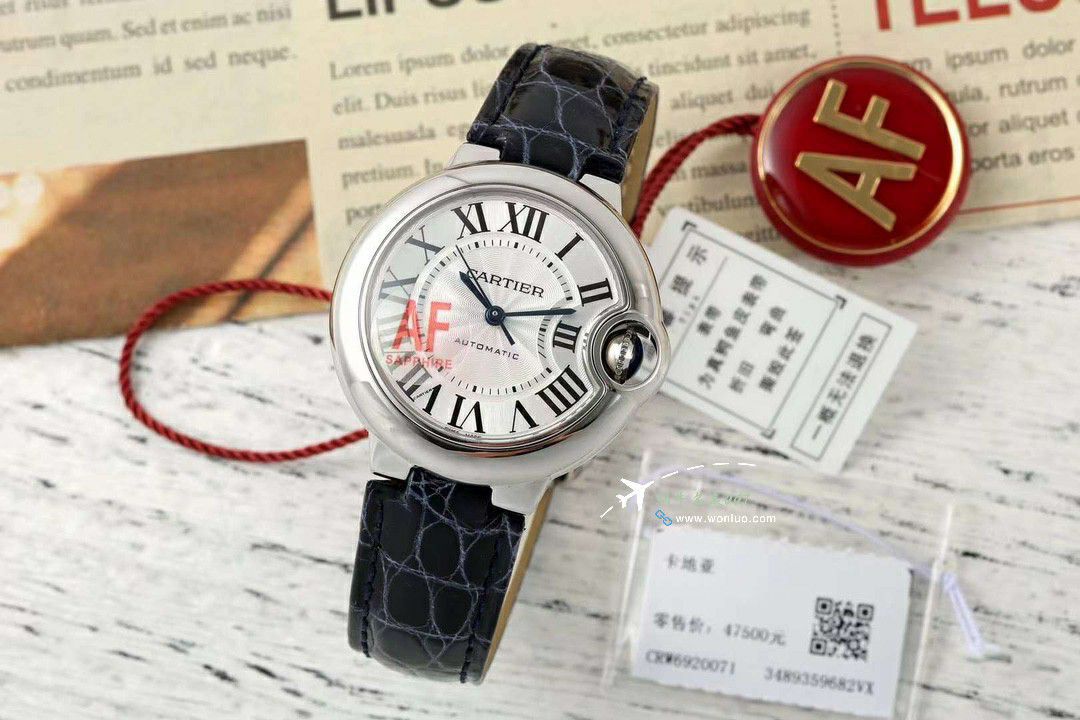 AF蜕变归来 Cartier  33mm蓝气球系列 wrist watch  / K351
