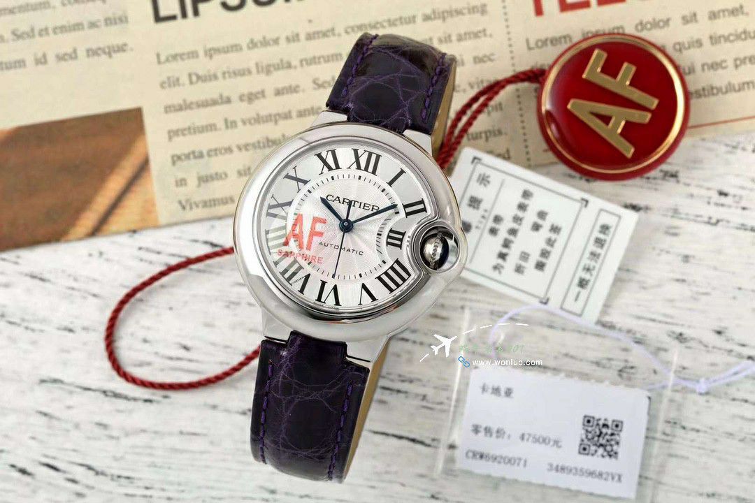 AF蜕变归来 Cartier  33mm蓝气球系列 wrist watch  / K351