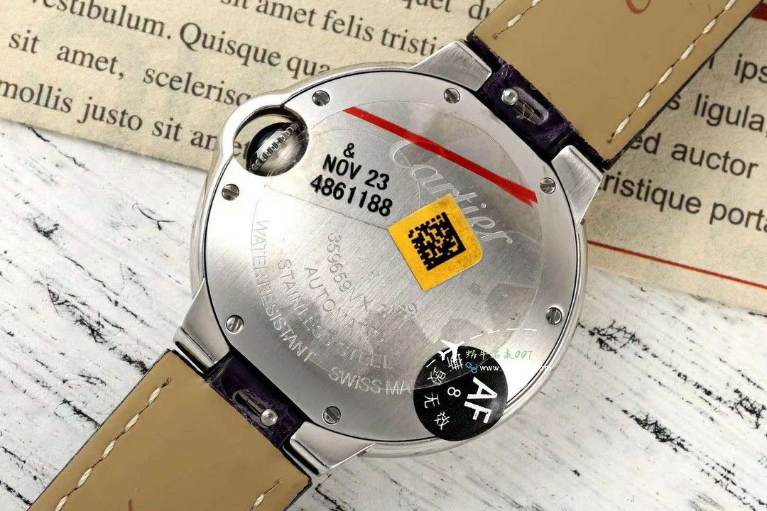 AF蜕变归来 Cartier  33mm蓝气球系列 wrist watch  / K351