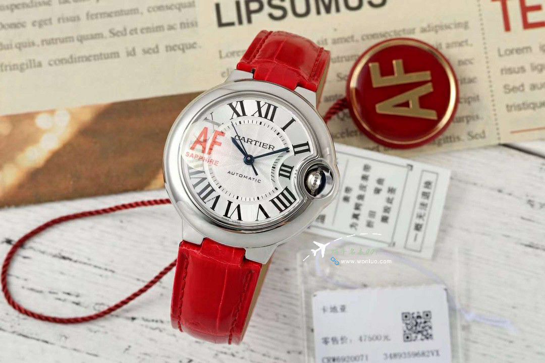 AF蜕变归来 Cartier  33mm蓝气球系列 wrist watch  / K351