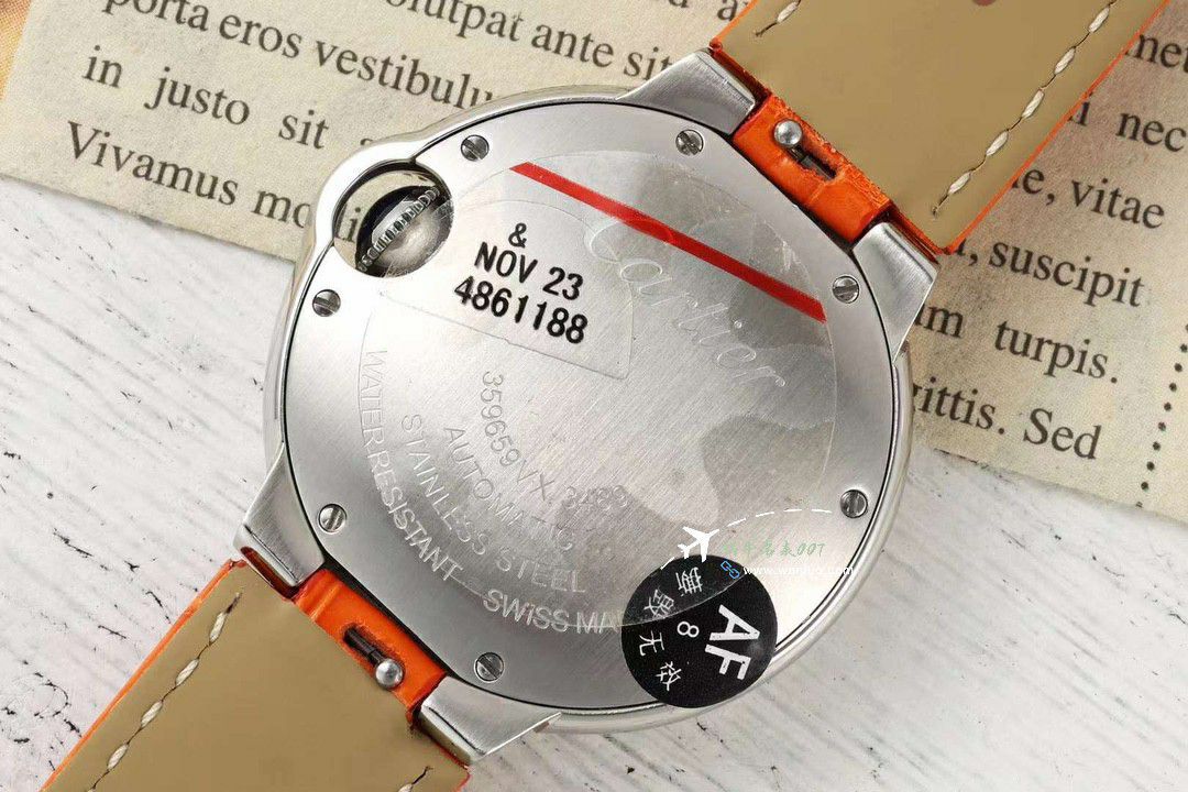 AF蜕变归来 Cartier  33mm蓝气球系列 wrist watch  / K351