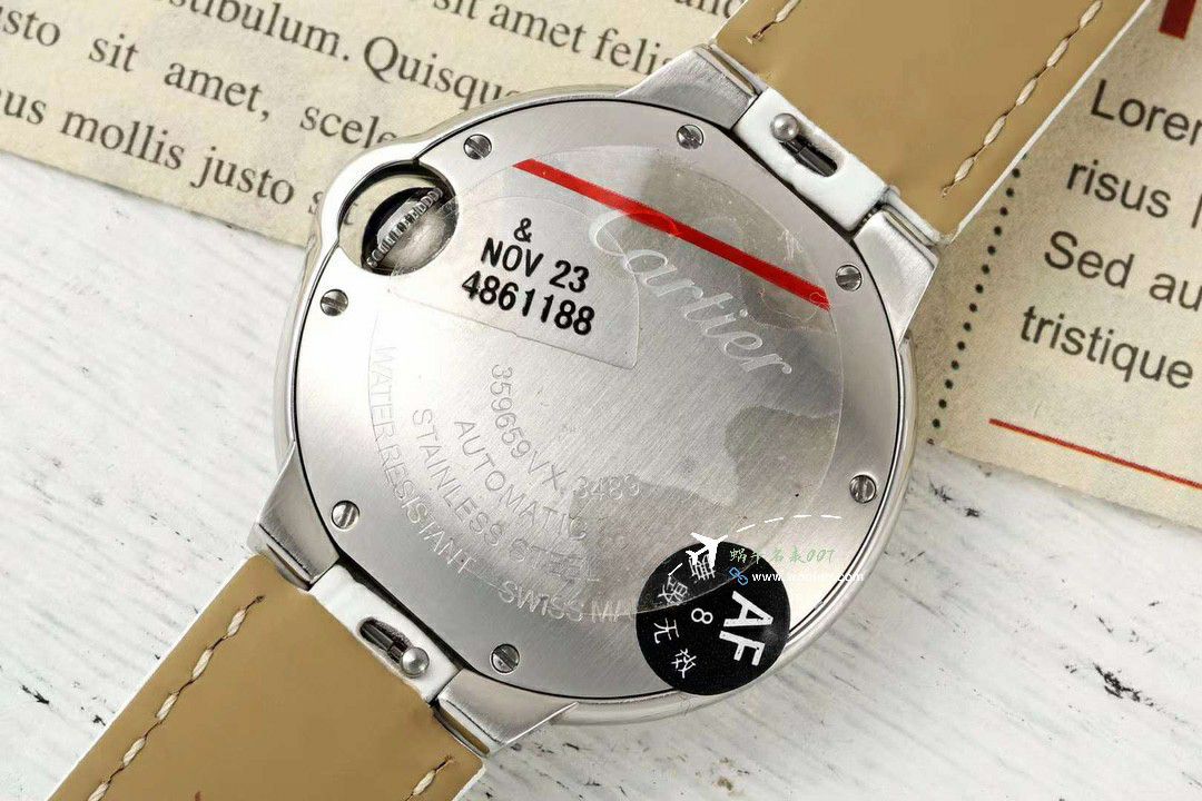AF蜕变归来 Cartier  33mm蓝气球系列 wrist watch  / K351