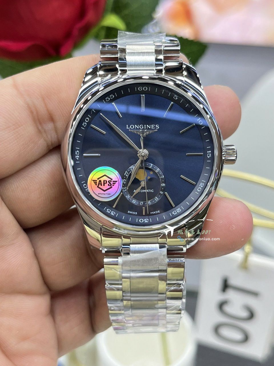APS Longines 名匠月相 top 复刻高仿手表L2.909.4.92.6 wrist watch  / L181