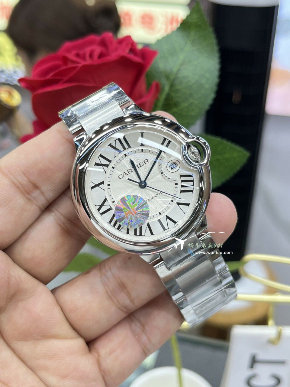 AF Factory  Cartier  蓝气球男装42MM系列复刻高仿W6920095 wrist watch  / K365