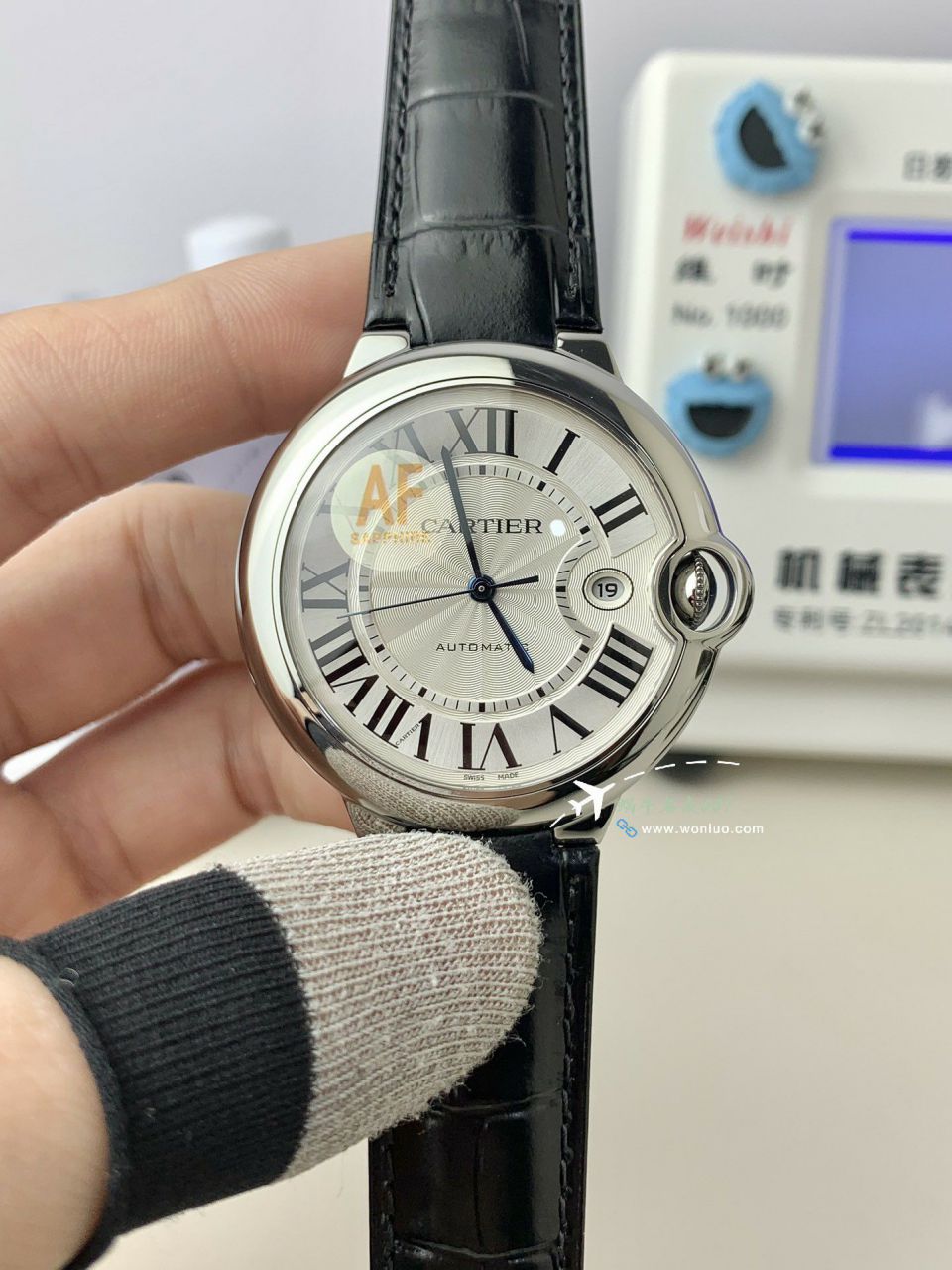 AF Factory  Cartier  蓝气球男装42MM系列复刻高仿W6920095 wrist watch  / K365