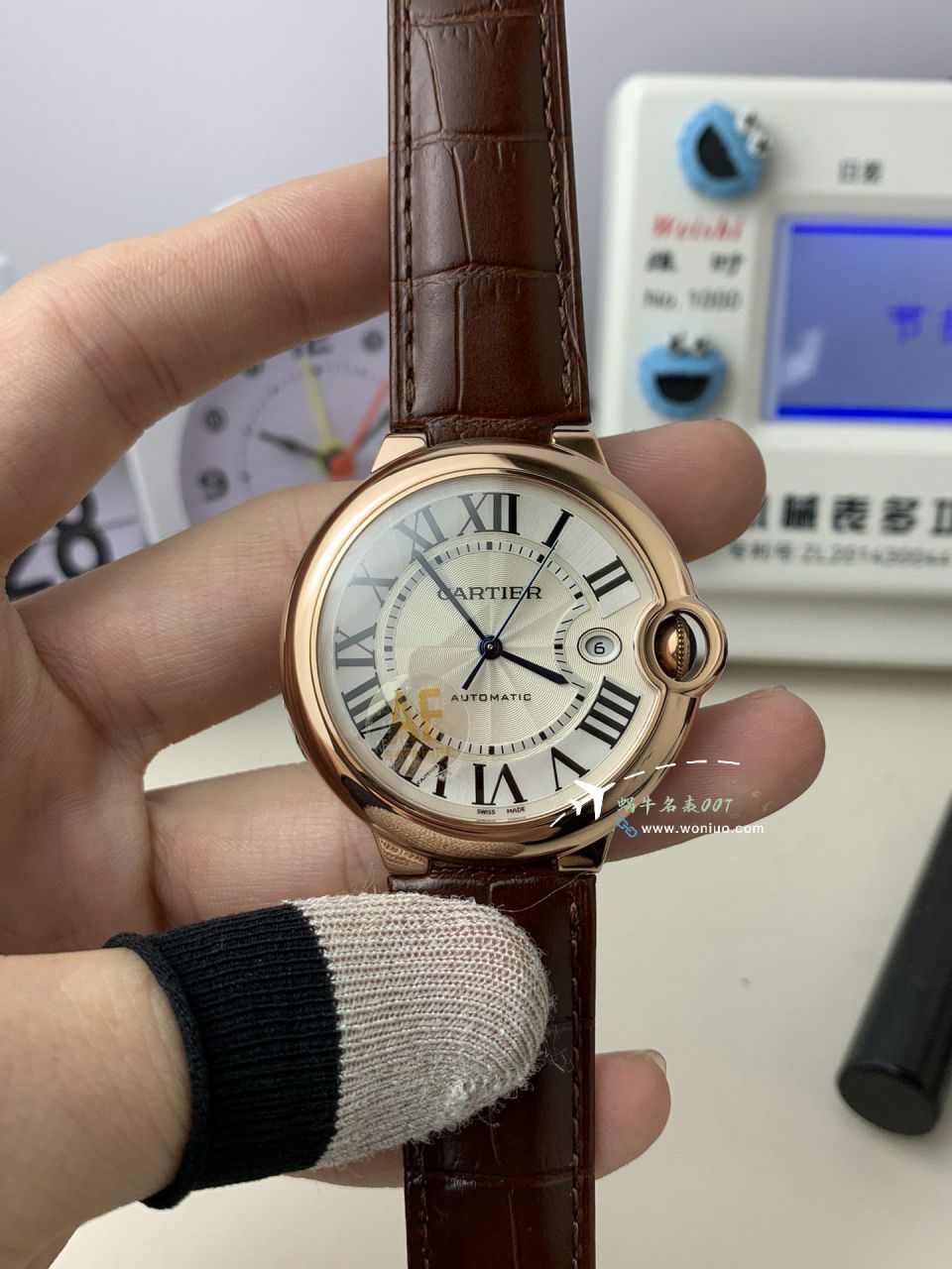 AF Factory  Cartier  蓝气球男装42MM系列复刻高仿W6920095 wrist watch  / K365