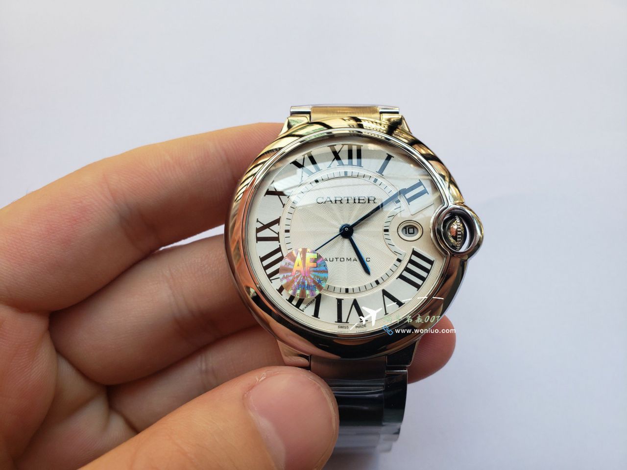 AF Factory  Cartier  蓝气球男装42MM系列复刻高仿W6920095 wrist watch  / K365