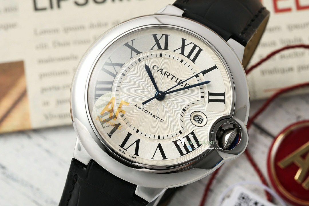 AF Factory  Cartier  蓝气球男装42MM系列复刻高仿W6920095 wrist watch  / K365