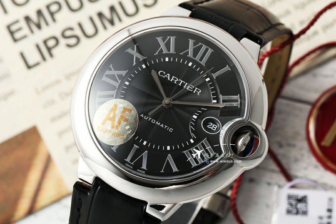AF Factory  Cartier  蓝气球男装42MM系列复刻高仿W6920095 wrist watch  / K365