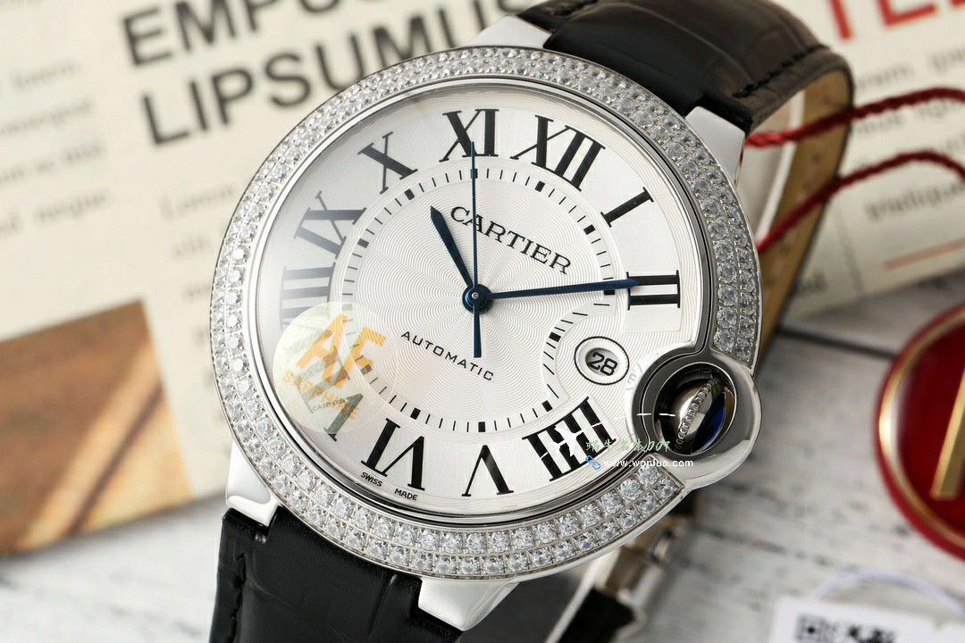 AF Factory  Cartier  蓝气球男装42MM系列复刻高仿W6920095 wrist watch  / K365