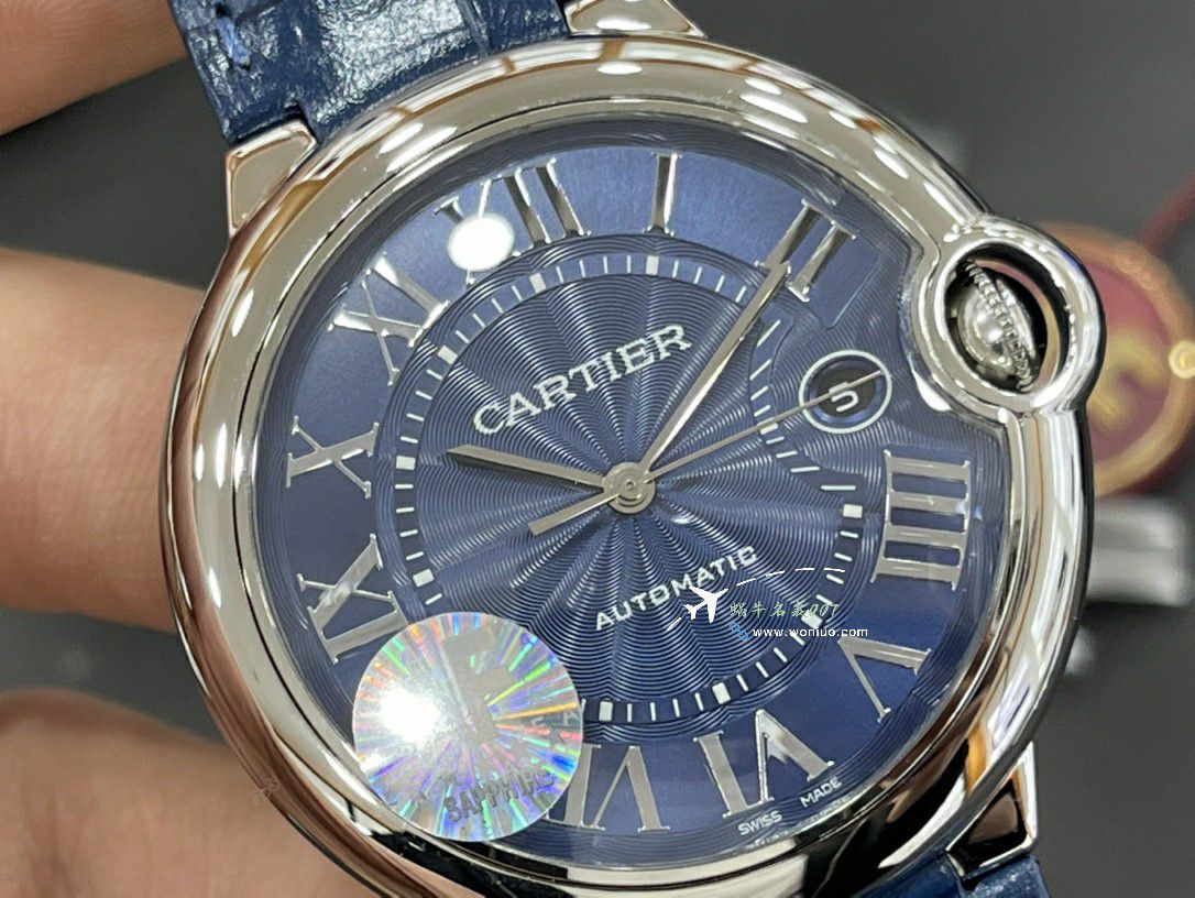 AF Factory  Cartier  蓝气球男装42MM系列复刻高仿W6920095 wrist watch  / K365