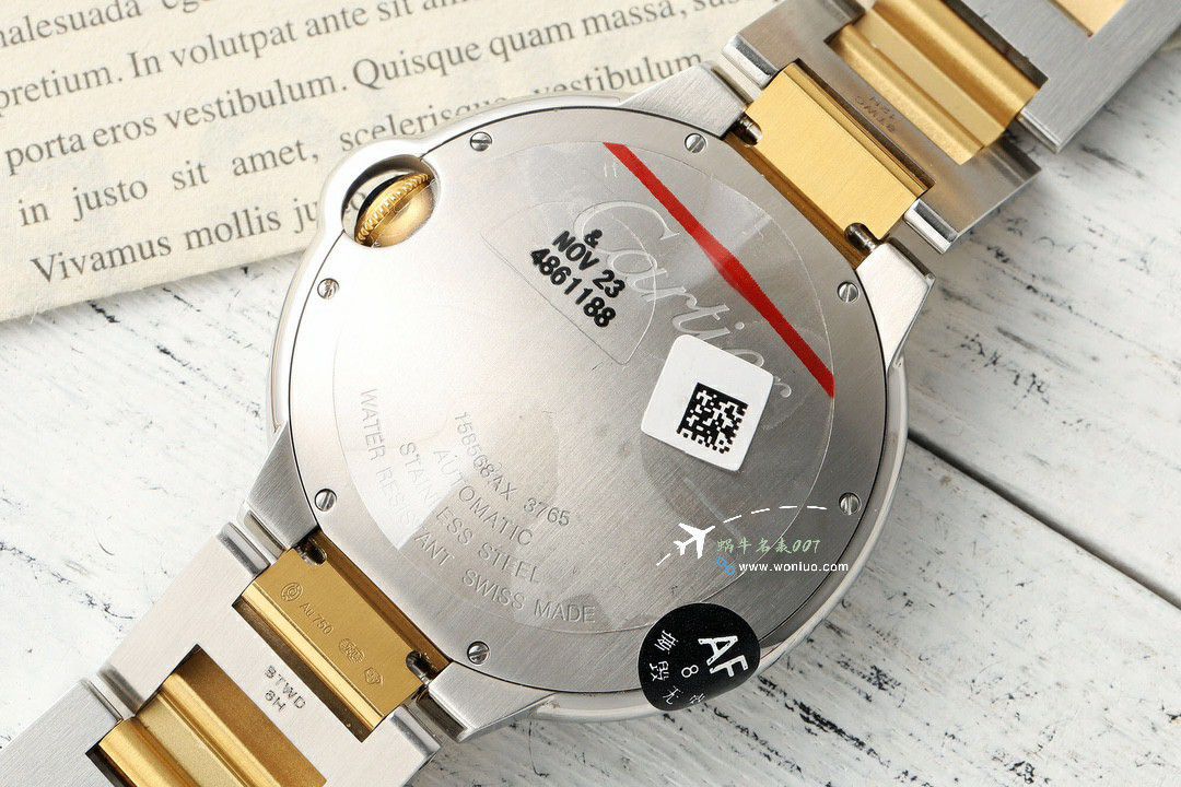 AF Factory  Cartier  蓝气球男装42MM系列复刻高仿W6920095 wrist watch  / K365