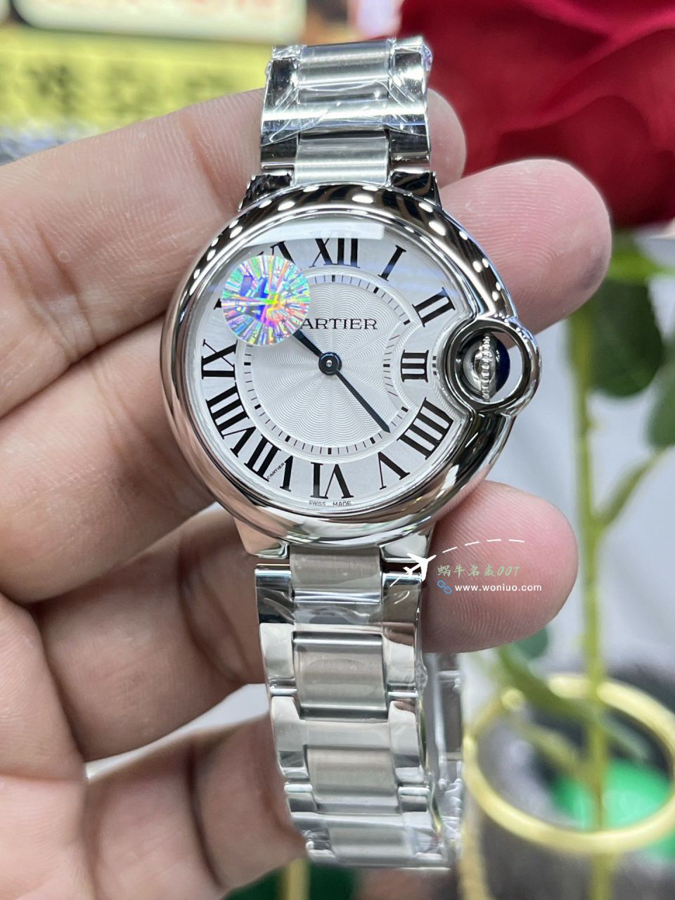 AF Cartier  蓝气球33MM石英复刻高仿女士手表系列WSBB0047 wrist watch  / K367