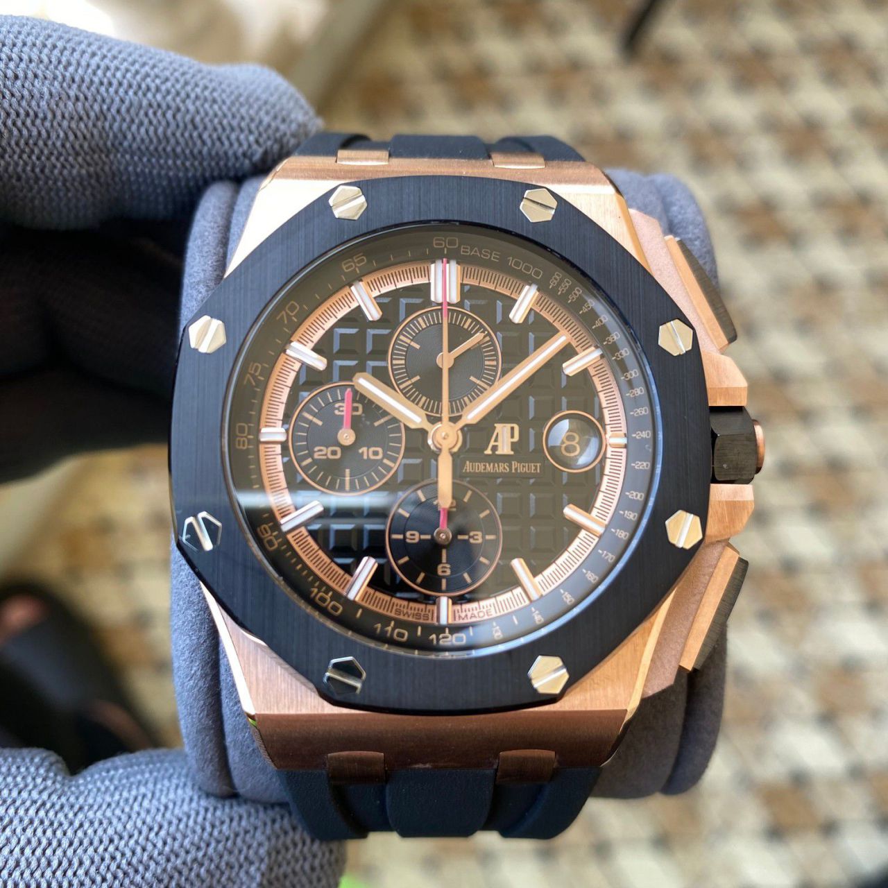 APF Factory Audemars Piguet  Royal Oak Offshore  Best 复刻高仿手表26401RO.OO.A002CA.02 wrist watch  / AP291