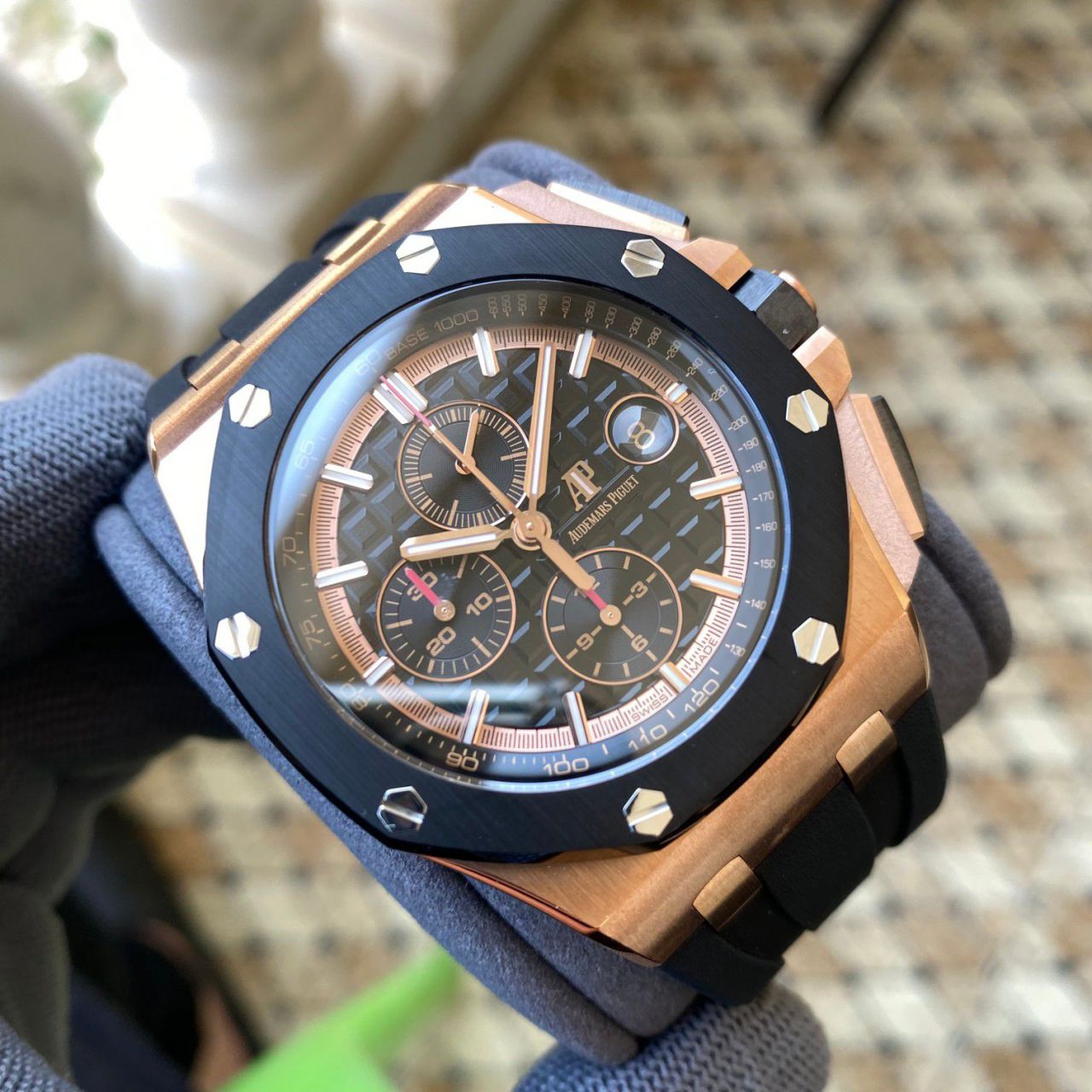 APF Factory Audemars Piguet  Royal Oak Offshore  Best 复刻高仿手表26401RO.OO.A002CA.02 wrist watch  / AP291