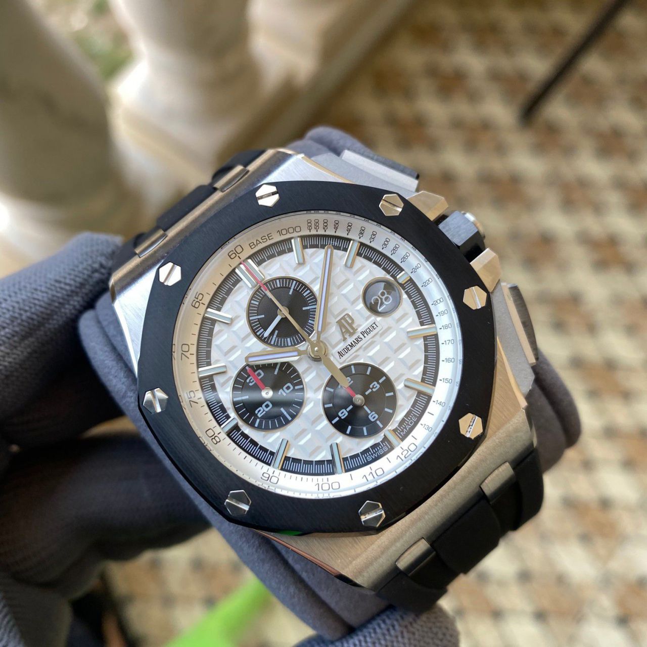 APF Factory Audemars Piguet 熊猫 Royal Oak Offshore 超A复刻高仿26400SO.OO.A002CA.01 wrist watch  / AP287