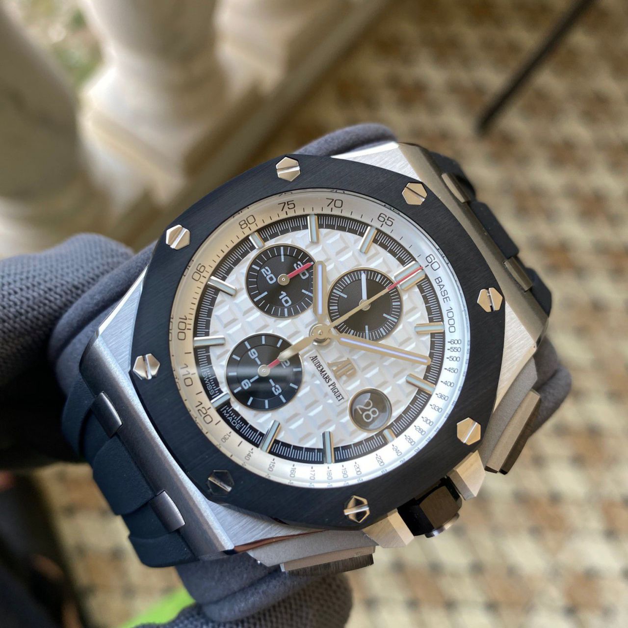 APF Factory Audemars Piguet 熊猫 Royal Oak Offshore 超A复刻高仿26400SO.OO.A002CA.01 wrist watch  / AP287