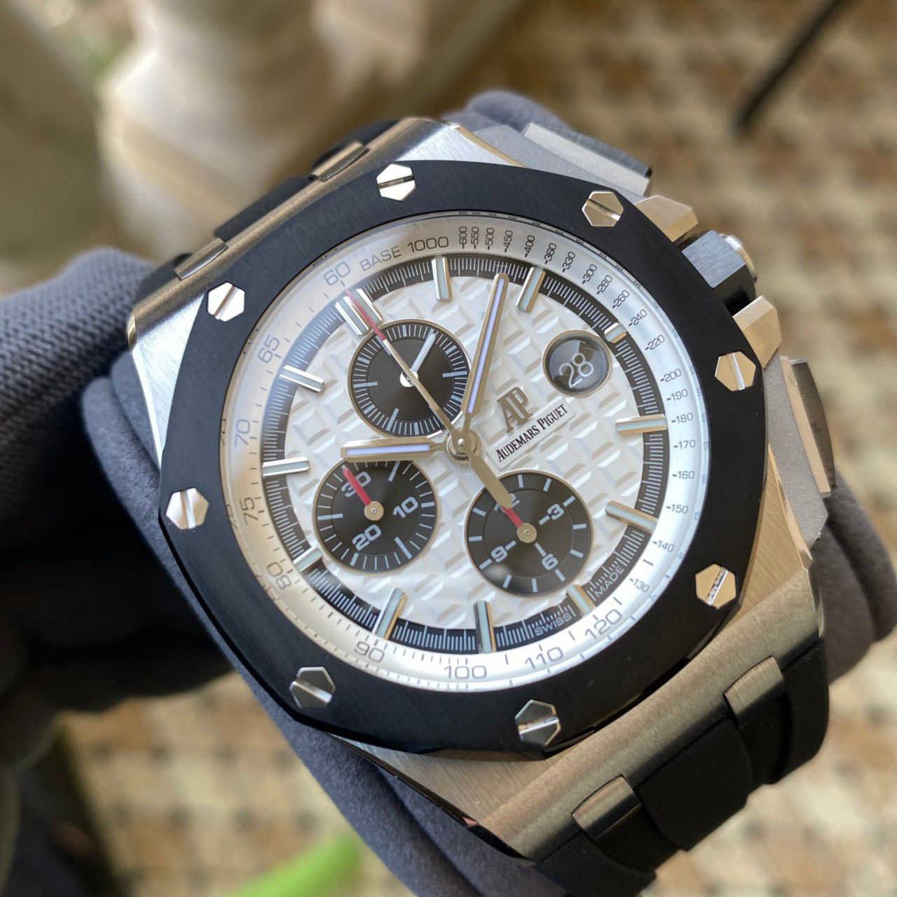 APF Factory Audemars Piguet 熊猫 Royal Oak Offshore 超A复刻高仿26400SO.OO.A002CA.01 wrist watch  / AP287