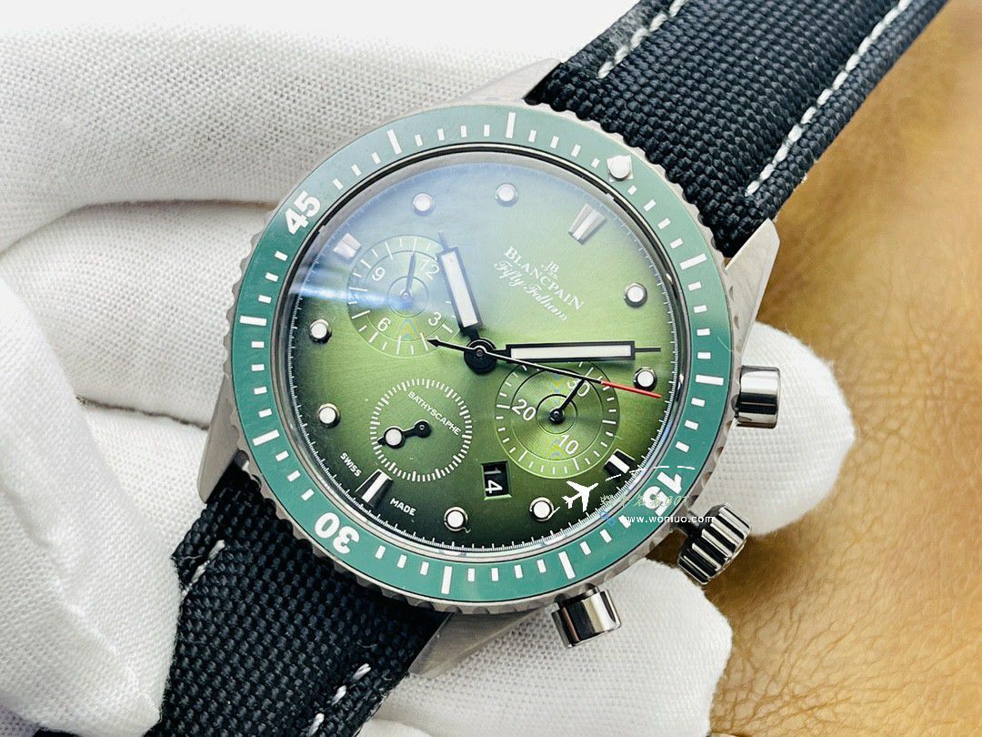 JB Factory Blancpain  Fifty Fathoms 系列5200-0153-B52A（极光绿 top 复刻高仿手表） wrist watch  / BP077