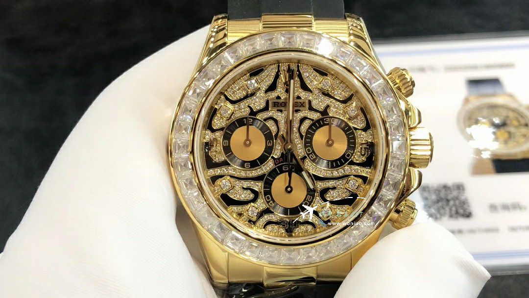 高端 copy customized  Rolex  Cosmograph Daytona 黄金虎 Ditongna 复刻高仿手表116588 TBR wrist watch  / R880