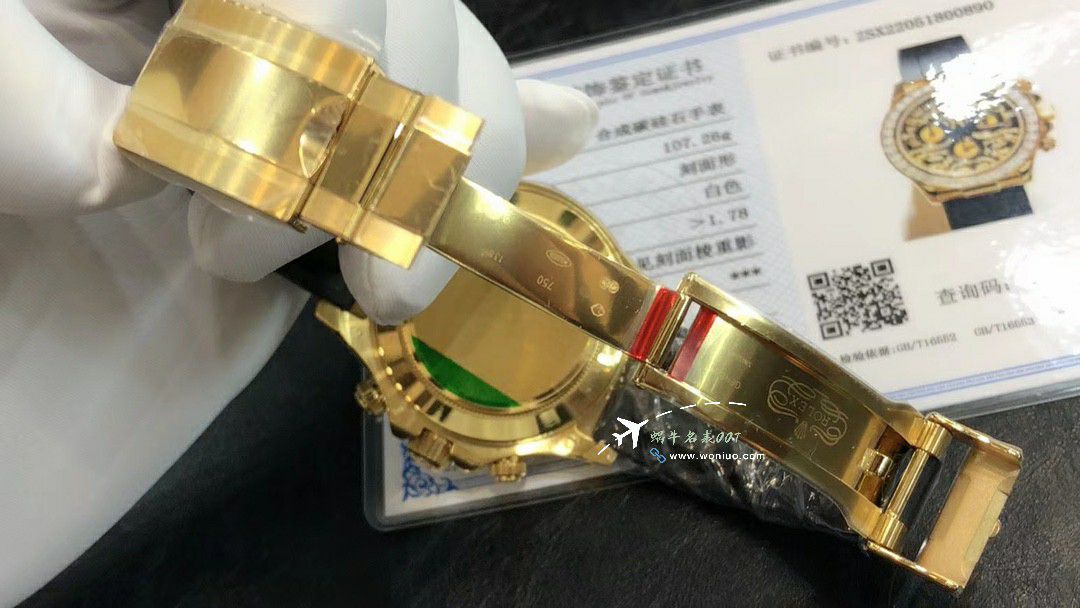 高端 copy customized  Rolex  Cosmograph Daytona 黄金虎 Ditongna 复刻高仿手表116588 TBR wrist watch  / R880