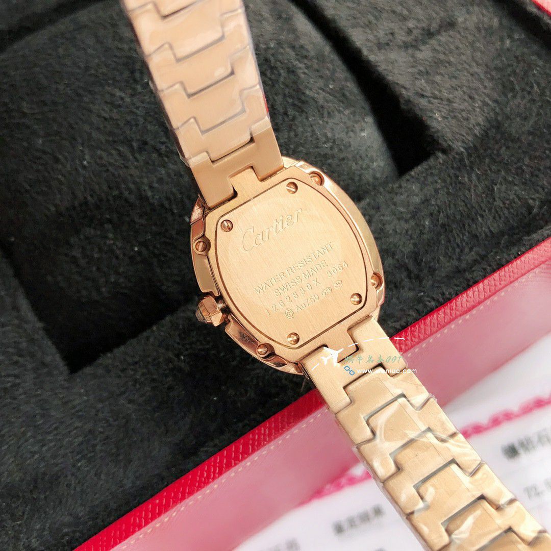 高端 copy customized 真钻 Cartier  浴缸系列 top 复刻高仿WB520006，WB520002女士 wrist watch  / K376