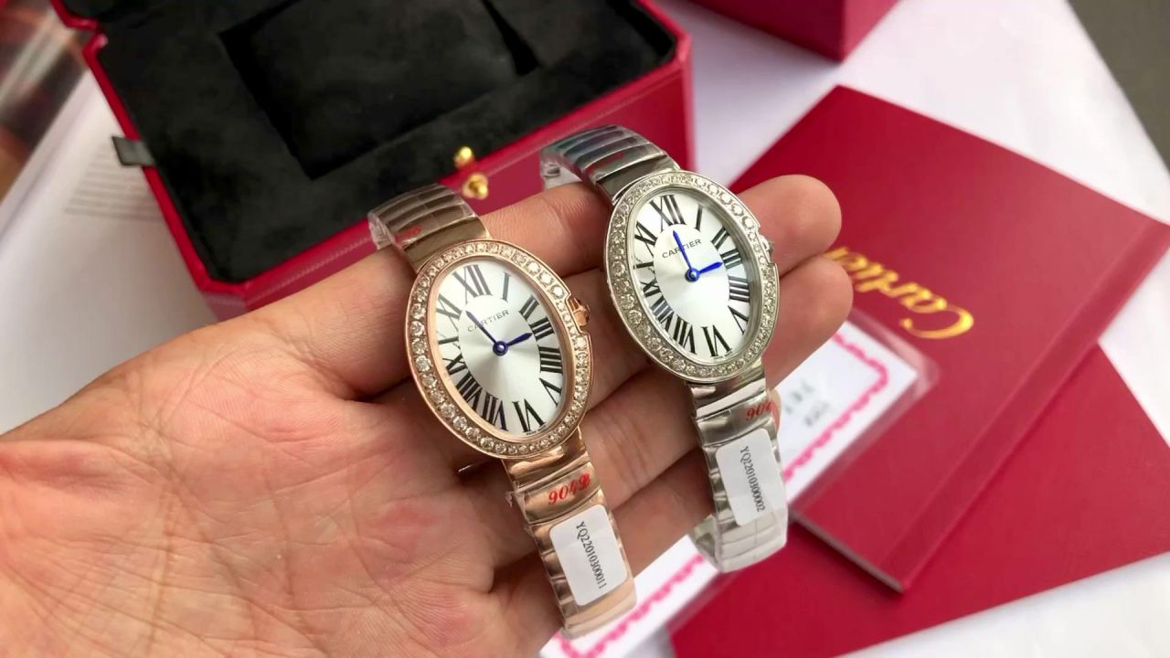 高端 copy customized 真钻 Cartier  浴缸系列 top 复刻高仿WB520006，WB520002女士 wrist watch  / K376