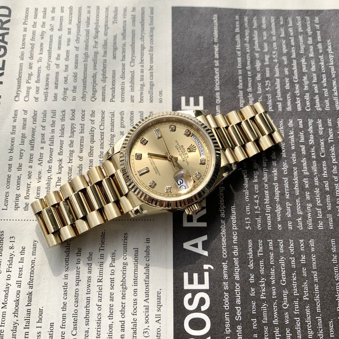  Rolex  Day-Date 型蓝松石一比一复刻高仿手表m128238-0071 wrist watch  / R889