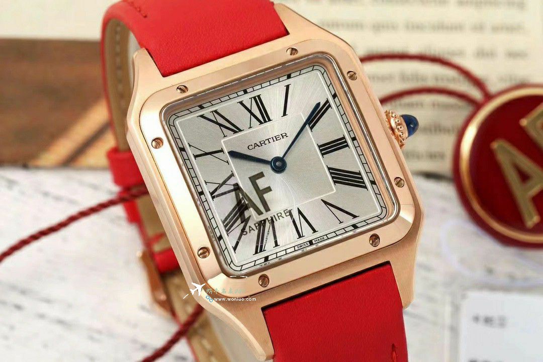 AF Cartier   Santos 大号中号集合WJSA0016，WJSA0017，WJSA0019 top 复刻高仿手表 / K377