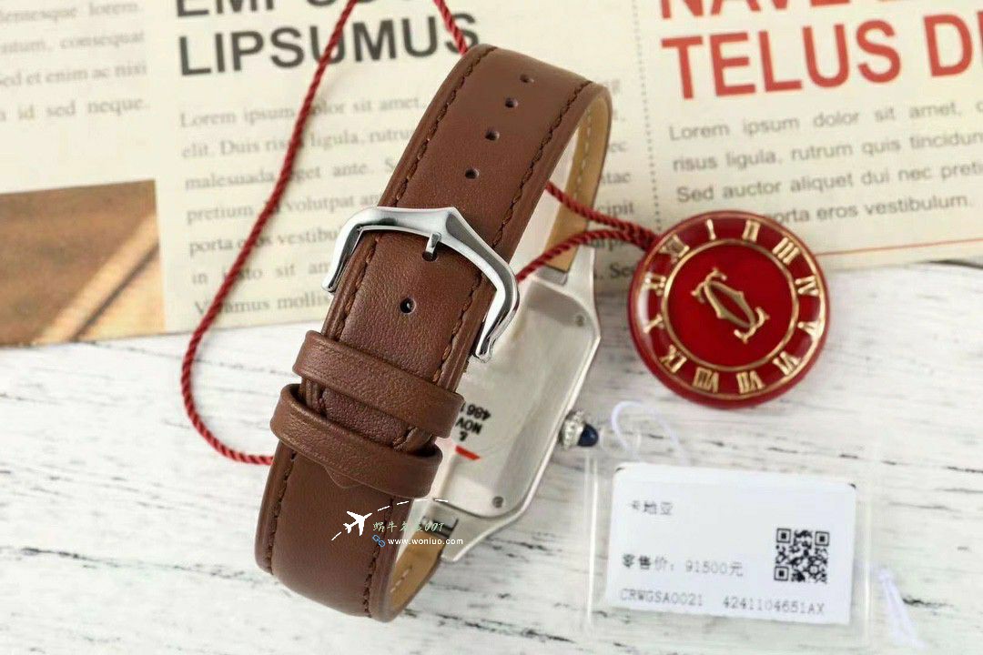AF Cartier   Santos 大号中号集合WJSA0016，WJSA0017，WJSA0019 top 复刻高仿手表 / K377