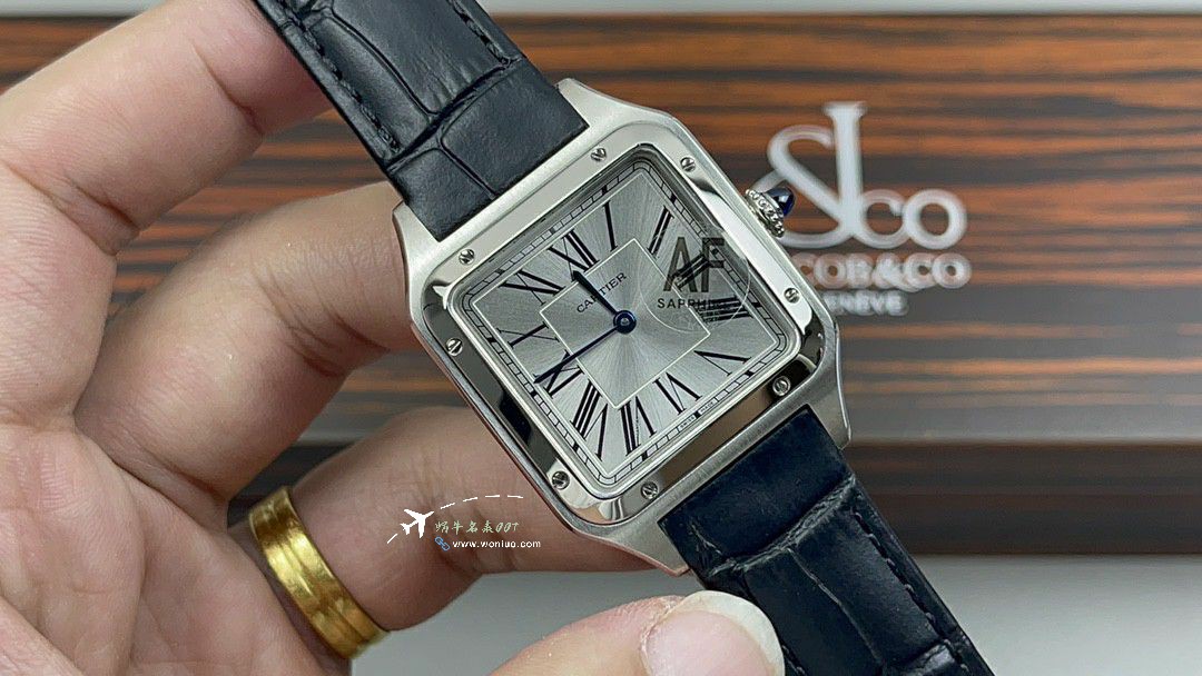 AF Cartier   Santos 大号中号集合WJSA0016，WJSA0017，WJSA0019 top 复刻高仿手表 / K377