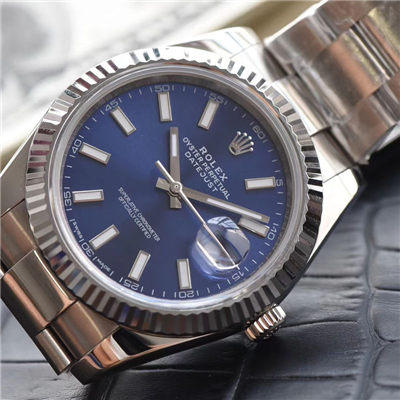 【 Video analysis N Factory 1:1 top 复刻高仿表】 Rolex   Datejust 系列116334-72210蓝盘机械 wrist watch 